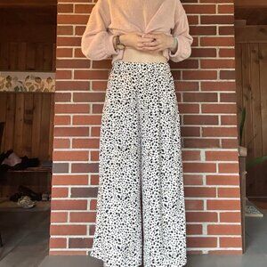 Leopard Print Flowy Pants